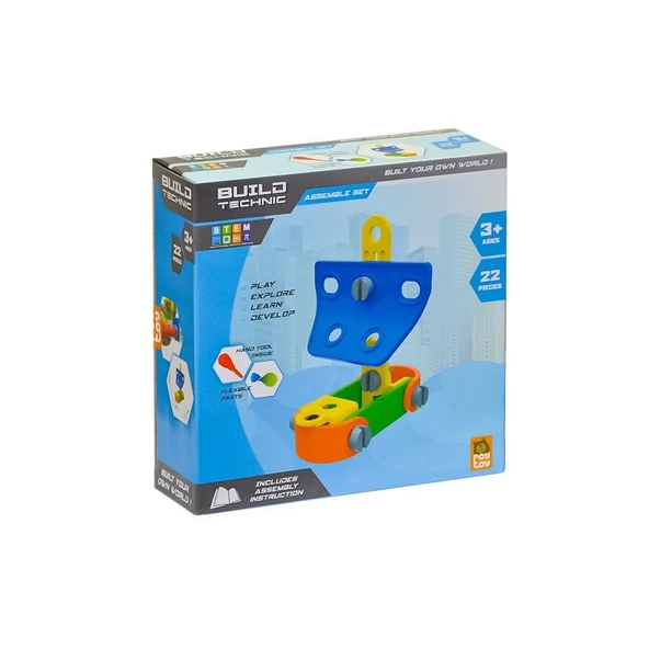 YUMURCAK TOYZ 4100101-2 Yapboz Araçlar Sök Tak -Asya Kız Erkek Çocuk Oyuncak Eğitici Oyuncaklar - 1