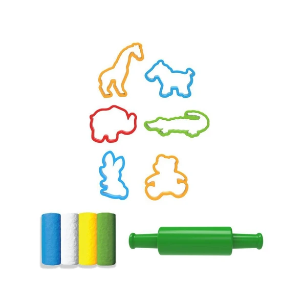 YUMURCAK TOYZ 03697 Art Craft Eğlenceli Hayvanlar Hamur Set 200 gr Kız Erkek Çocuk Oyuncak Eğitici Oyuncaklar - 2