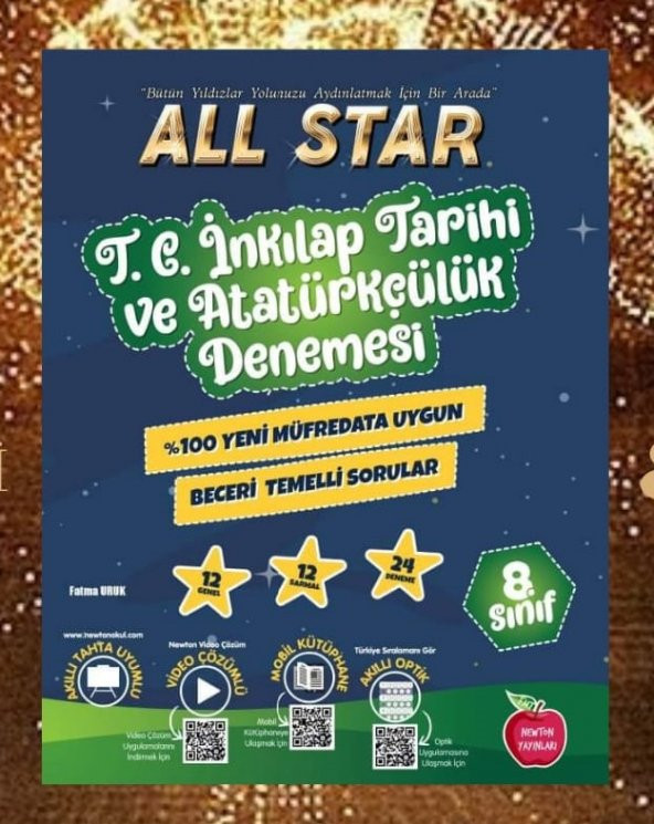 Newton Yayınları 8.Sınıf LGS All Star İnkılap Tarihi 24 Deneme 2022 2023 - 2