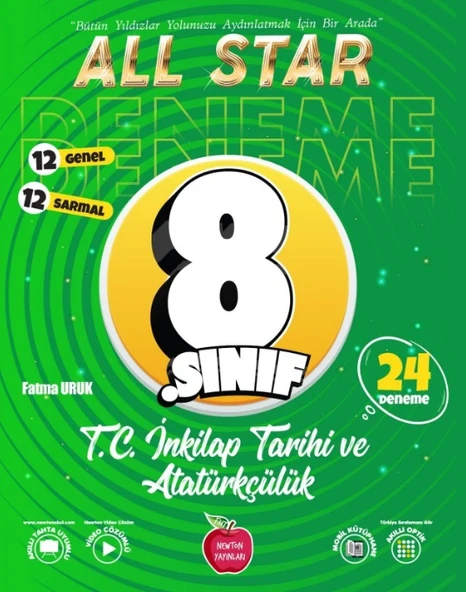 Newton Yayınları 8.Sınıf LGS All Star İnkılap Tarihi 24 Deneme 2022 2023