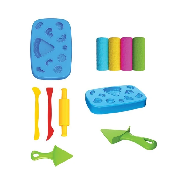 YUMURCAK TOYZ 03555 Dede Pizza Hamur Seti 200 gr Kız Erkek Çocuk Oyuncak Eğitici Oyuncaklar - 2