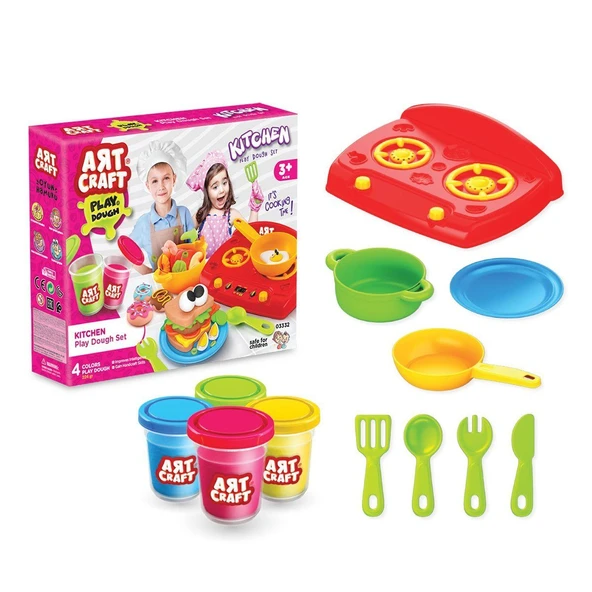 YUMURCAK TOYZ 03332 Dede, Mutfak Hamur Seti 224 gr Kız Erkek Çocuk Oyuncak Eğitici Oyuncaklar