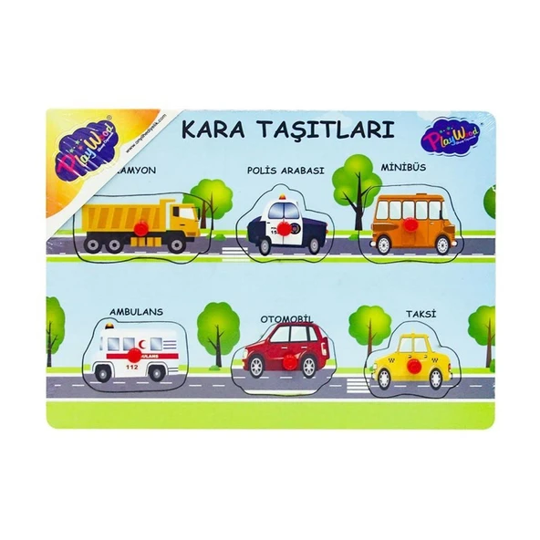 YUMURCAK TOYZ 147/148 AHŞAP TUTMALI KARA VE HAVA TAŞITLARI Kız Erkek Çocuk Oyuncak Eğitici Oyuncaklar ürün görseli 1