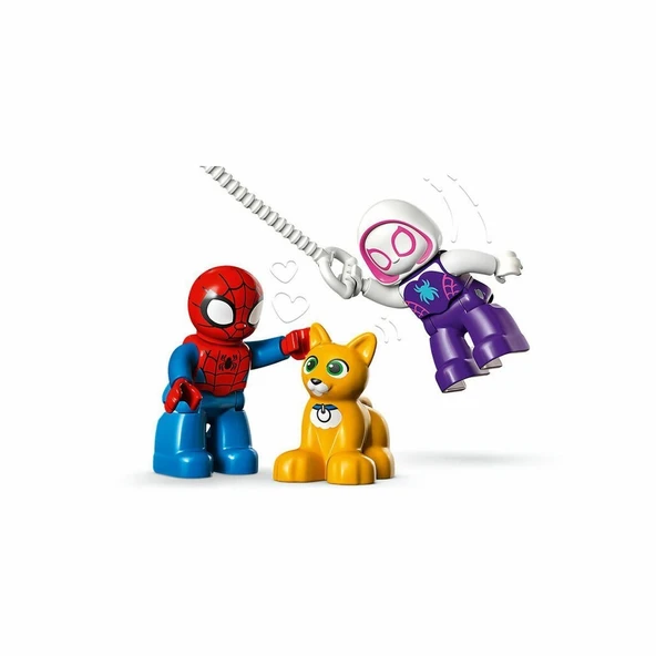 YUMURCAK TOYZ 10995 Lego Duplo Örümcek Adamın Evi 25 parça +2 yaş Kız Erkek Çocuk Oyuncak Eğitici Oyuncaklar - Resim 3