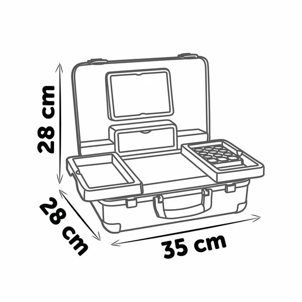 YUMURCAK TOYZ 7600340103 Medikal Doktor Çanta Oyun Seti -Smoby Kız Erkek Çocuk Oyuncak Eğitici Oyuncaklar - 3