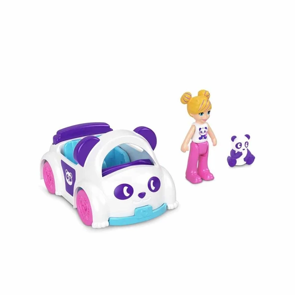 YUMURCAK TOYZ HKV55 Polly Pocketın Muhteşem Araçları Oyun Setleri -1adet stokta olan gönderilir Kız Erkek Çocuk Oy - Resim 2