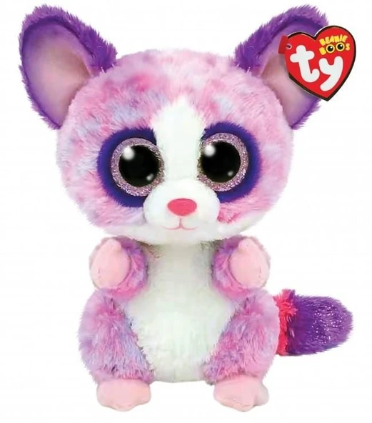 YUMURCAK TOYZ TY Peluş Becca the Pink Bush Baby Regular Beanie Boo Kız Erkek Çocuk Oyuncak Eğitici Oyuncaklar ürün görseli 1