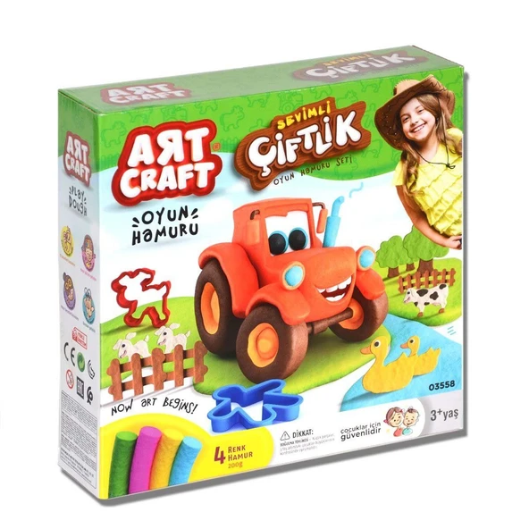YUMURCAK TOYZ Dede Çiftlik Oyun Hamuru Seti Kız Erkek Çocuk Oyuncak Eğitici Oyuncaklar