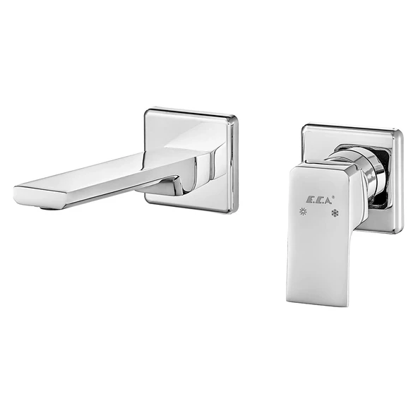 Eca Tiera Ankastre Lavabo Bataryası Sıva Üstü Çift Rozet ürün görseli