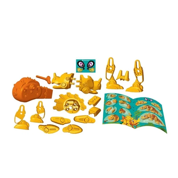 YUMURCAK TOYZ 75074 Robotik Laboratuvarı - Dinobot Triceratops +5 yaş Kız Erkek Çocuk Oyuncak Eğitici Oyuncaklar - Resim 3