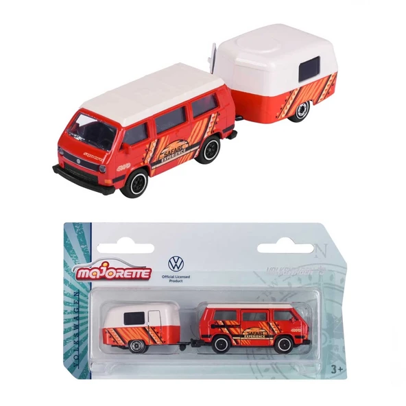 YUMURCAK TOYZ Majorette Römorklu Volkswagen The Originals Model Arabalar Kız Erkek Çocuk Oyuncak Eğitici Oyuncakla ürün görseli