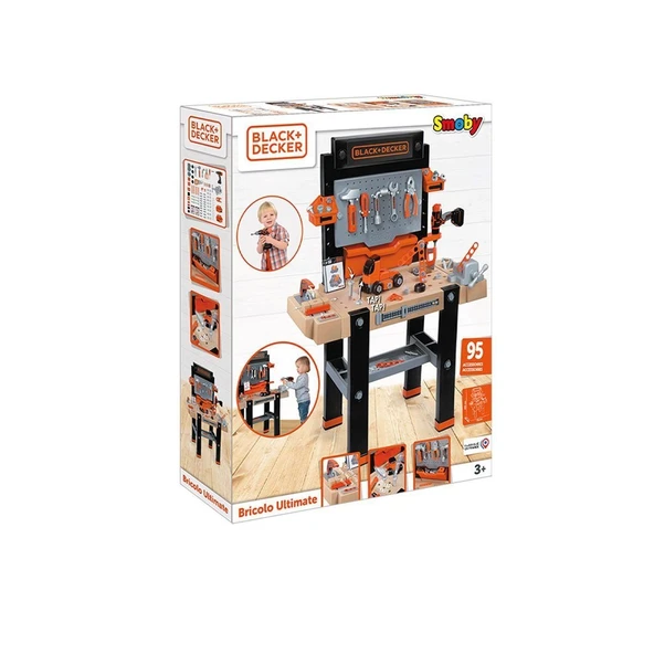 YUMURCAK TOYZ 7600360730 Black Decker Bricolo Ultimate Çalışma Tezgahı Kız Erkek Çocuk Oyuncak Eğitici Oyuncaklar ürün görseli 1