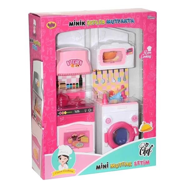 YUMURCAK TOYZ Oydaş Minik Şefler Mutfakta Fırın ve Çamaşır Makinesi 2'li Set 02358 Kız Erkek Çocuk Oyuncak Eğitici - 2