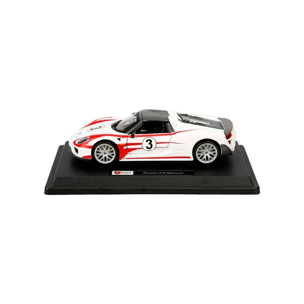 YUMURCAK TOYZ Bburago 1:24 Porsche 918 Spyder Model Araba 18-28009 Kız Erkek Çocuk Oyuncak Eğitici Oyuncaklar ürün görseli 1
