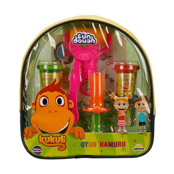 YUMURCAK TOYZ Kukuli Çantalı Oyun Hamuru Seti 80 gr. Kız Erkek Çocuk Oyuncak Eğitici Oyuncaklar - 3