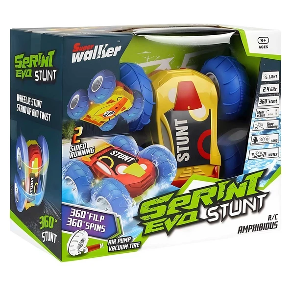 YUMURCAK TOYZ 4i Oyuncak Uzaktan Kumandalı Suda Giden Işıklı Akrobat Araba Kız Erkek Çocuk Oyuncak Eğitici Oyuncak - Resim 2