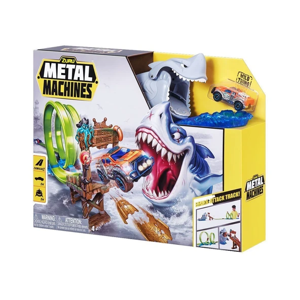 YUMURCAK TOYZ MEA04000 Metal Machines Shark Oyun Seti Kız Erkek Çocuk Oyuncak Eğitici Oyuncaklar ürün görseli 1