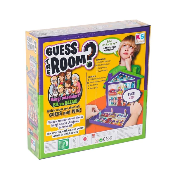 YUMURCAK TOYZ 25117 Guess The Rooom -KS Games Kız Erkek Çocuk Oyuncak Eğitici Oyuncaklar - Resim 2
