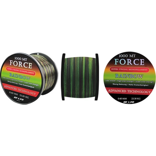 Effe Force Rainbow Renkli 1000 Metre misina