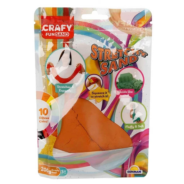 YUMURCAK TOYZ Streç Oyun Kumu Turuncu 200 gr Kız Erkek Çocuk Oyuncak Eğitici Oyuncaklar ürün görseli 1