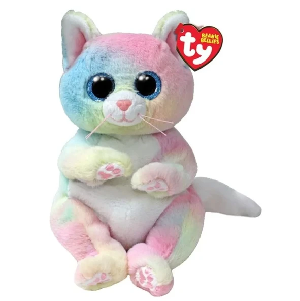 YUMURCAK TOYZ Ty Beanie Bellies Oturan Peluş Kedi Jenni 21cm Kız Erkek Çocuk Oyuncak Eğitici Oyuncaklar ürün görseli 1