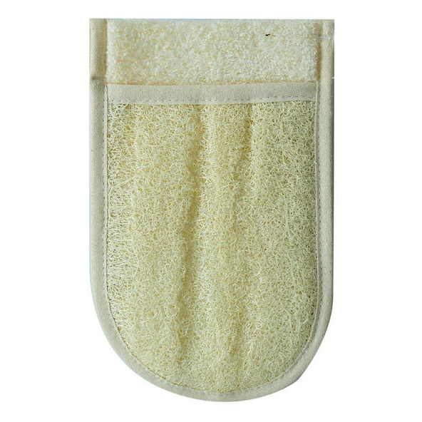 Doğal Kabak Lifli Banyo Duş Eldiveni Kese 15x25 Cm - Resim 3