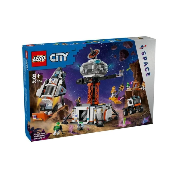 YUMURCAK TOYZ 60434 LEGO® City Uzay Üssü ve Roket Fırlatma Rampası 1422 parça +8 yaş Kız Erkek Çocuk Oyuncak Eğiti ürün görseli 1