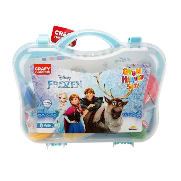 YUMURCAK TOYZ 1877 Crafy Frozen Çantalı Oyun Hamuru Seti 200 g 20 Parça Kız Erkek Çocuk Oyuncak Eğitici Oyuncaklar