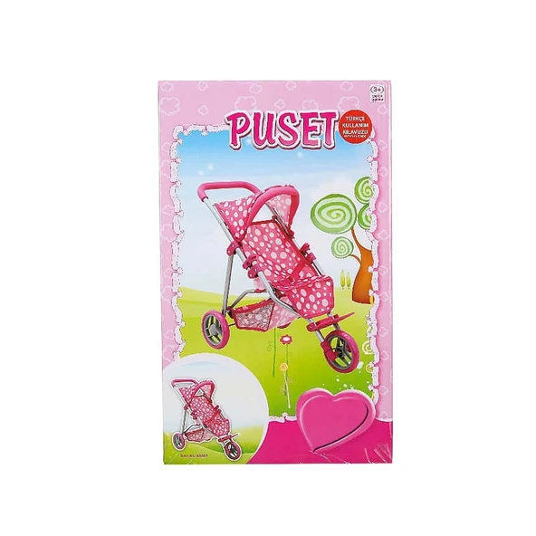 YUMURCAK TOYZ Sunman 3 Tekerlekli Metal Puset - S00000663 Kız Erkek Çocuk Oyuncak Eğitici Oyuncaklar - Resim 2