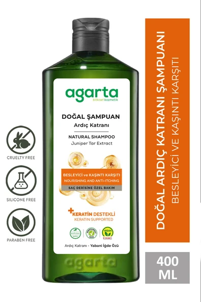 Argan Ardıç Katranı Ve Keratin Şampuanı - Saç Egzaması-saç Dökülme Kepek Karşıtı 400 Ml ürün görseli