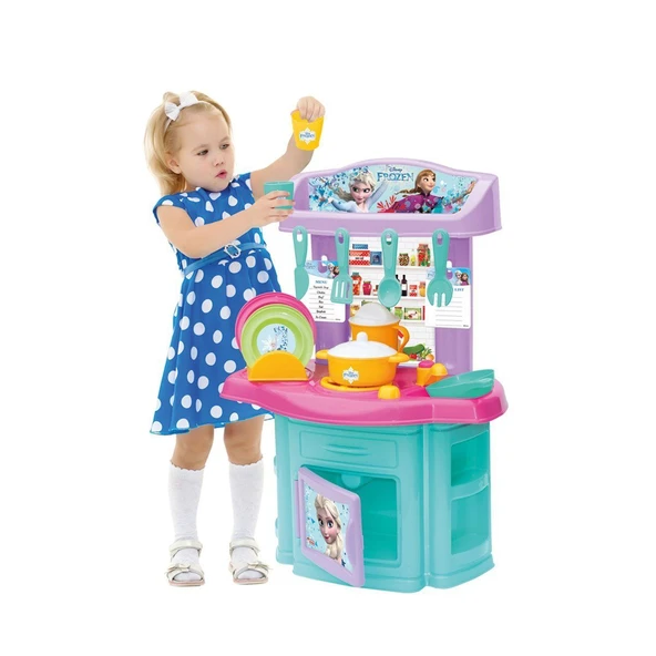 YUMURCAK TOYZ 03565 Dede Frozen Şef Mutfak Kız Erkek Çocuk Oyuncak Eğitici Oyuncaklar - Resim 3