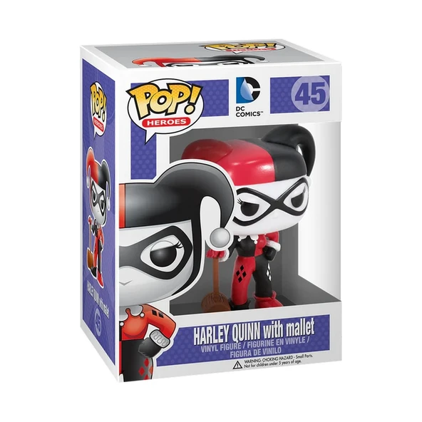 YUMURCAK TOYZ Funko POP DC Harley Quinn w/Mallet Kız Erkek Çocuk Oyuncak Eğitici Oyuncaklar - Resim 2