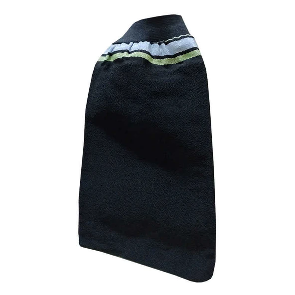 İpek Sırt ve Vücut Kesesi Lastikli Siyah 15X27 - Resim 2