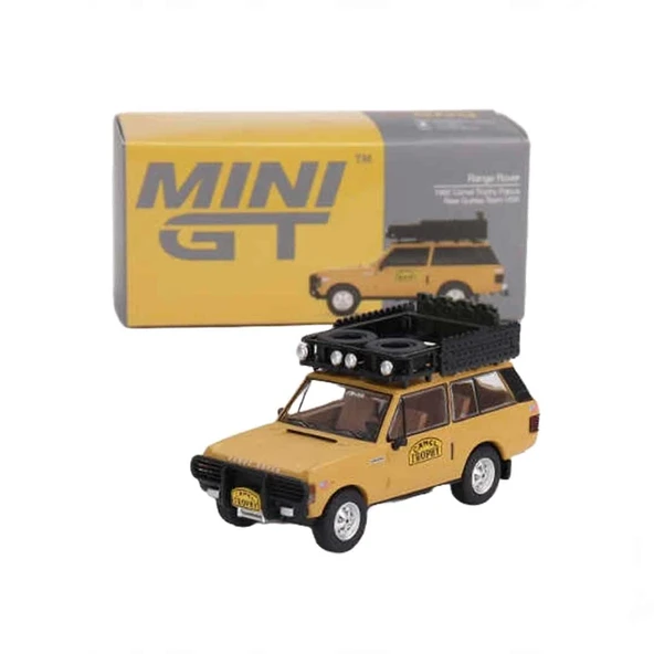 YUMURCAK TOYZ Mini GT 1:64 Range Rover 1982 Camel Trophy Papua New Guinea Team USA Kız Erkek Çocuk Oyuncak Eğitici ürün görseli 1