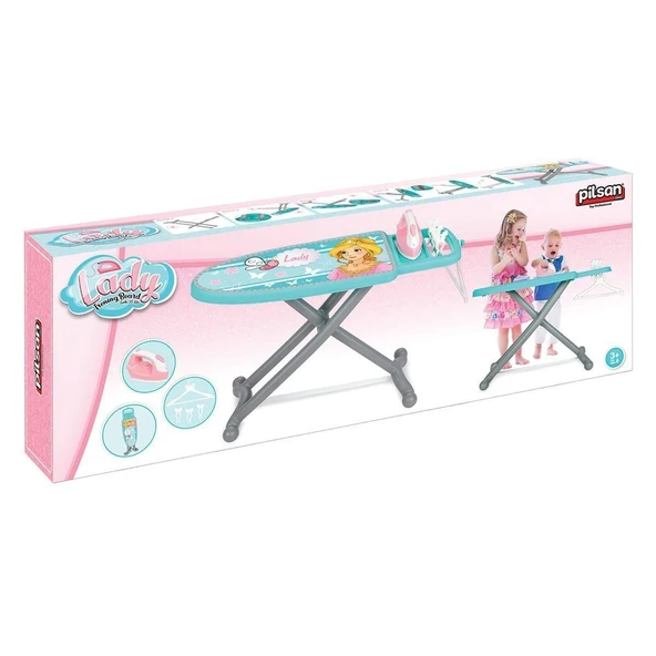 YUMURCAK TOYZ 03 188 Pilsan Lady Ütü Masası Kız Erkek Çocuk Oyuncak Eğitici Oyuncaklar - 3