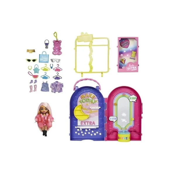 YUMURCAK TOYZ Barbie Extra Mini Butik HHN15 Kız Erkek Çocuk Oyuncak Eğitici Oyuncaklar - Resim 2