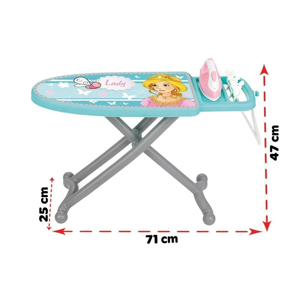 YUMURCAK TOYZ 03 188 Pilsan Lady Ütü Masası Kız Erkek Çocuk Oyuncak Eğitici Oyuncaklar - 2
