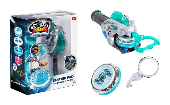 YUMURCAK TOYZ Infinity Nado Başlangıç Paketi Altın Savaşçı Phoenix Kız Erkek Çocuk Oyuncak Eğitici Oyuncaklar - Resim 2