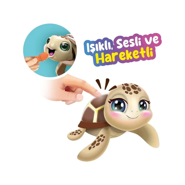 YUMURCAK TOYZ Silverlit Rescue Deniz Kaplumbağası Kahverengi 54385 Kız Erkek Çocuk Oyuncak Eğitici Oyuncaklar - Resim 3