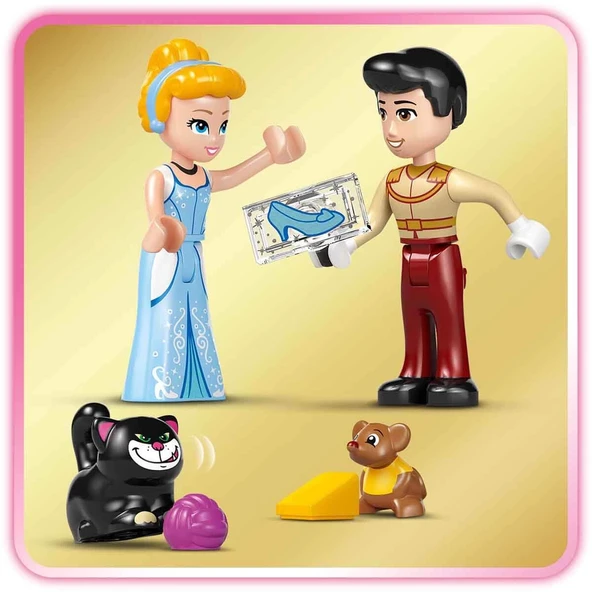 YUMURCAK TOYZ LEGO Disney Princess Sindirella’nın Şatosu ve At Arabası 43275 Kız Erkek Çocuk Oyuncak Eğitici Oyunc - Resim 3