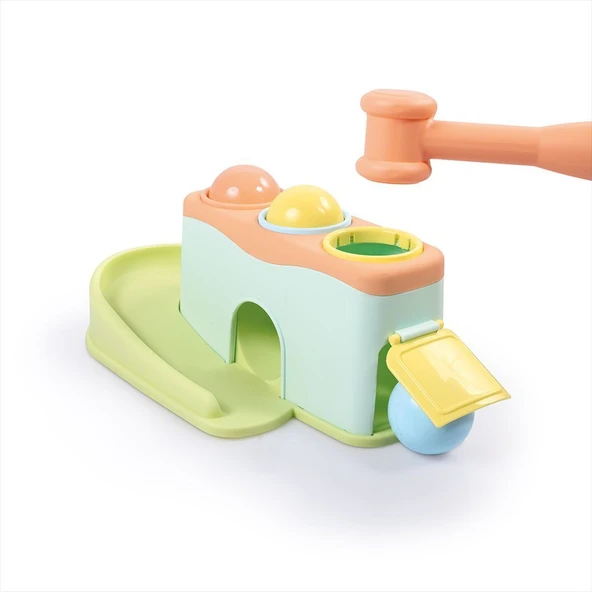 YUMURCAK TOYZ 5195 Vur Yuvarla -Dolu Oyuncak Kız Erkek Çocuk Oyuncak Eğitici Oyuncaklar - Resim 2