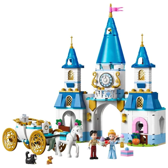 YUMURCAK TOYZ LEGO Disney Princess Sindirella’nın Şatosu ve At Arabası 43275 Kız Erkek Çocuk Oyuncak Eğitici Oyunc ürün görseli