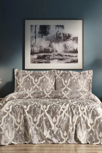 Kybele 3 Parça Çift Kişilik Pike Takımı 230x250 Krem ürün görseli