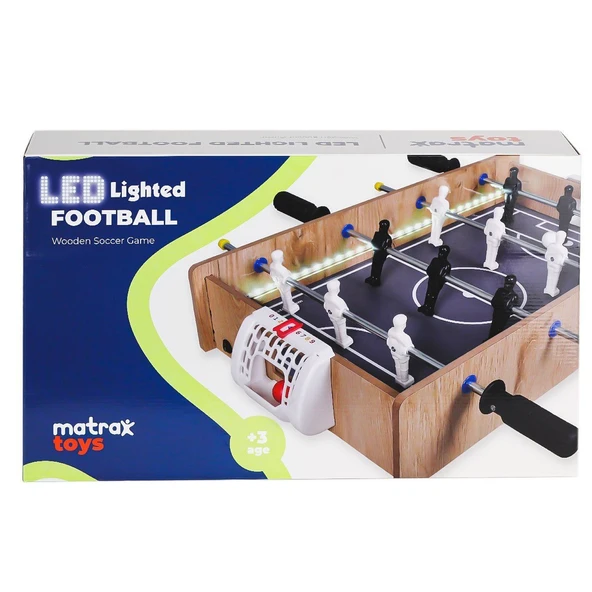 YUMURCAK TOYZ 406 Ahşap LEDli Masa Maçı Oyunu -Akçiçek Oyuncak Kız Erkek Çocuk Oyuncak Eğitici Oyuncaklar ürün görseli