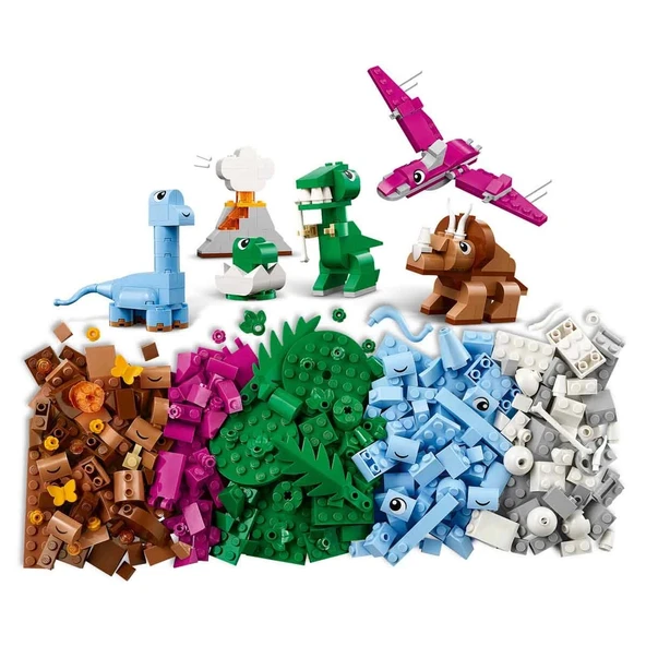 YUMURCAK TOYZ LEGO Classic Yaratıcı Dinozorlar 11041 Kız Erkek Çocuk Oyuncak Eğitici Oyuncaklar ürün görseli