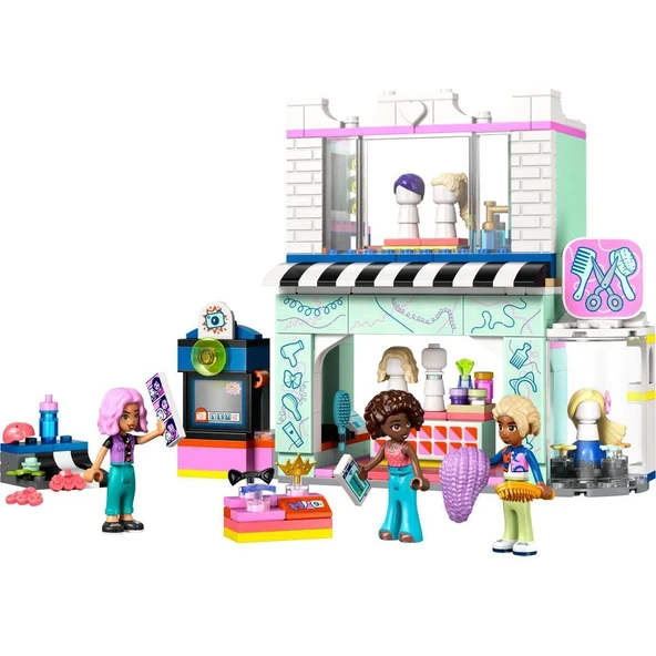 YUMURCAK TOYZ 42662 Lego Friends Kuaför ve Aksesuar Mağazası parça + yaş Kız Erkek Çocuk Oyuncak Eğitici Oyuncakla - Resim 2