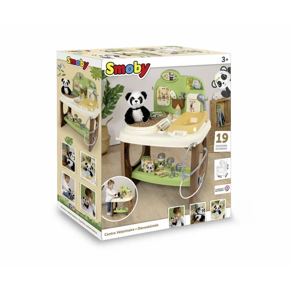 YUMURCAK TOYZ Smoby Hayvan Bakım Merkezi Kız Erkek Çocuk Oyuncak Eğitici Oyuncaklar - Resim 3