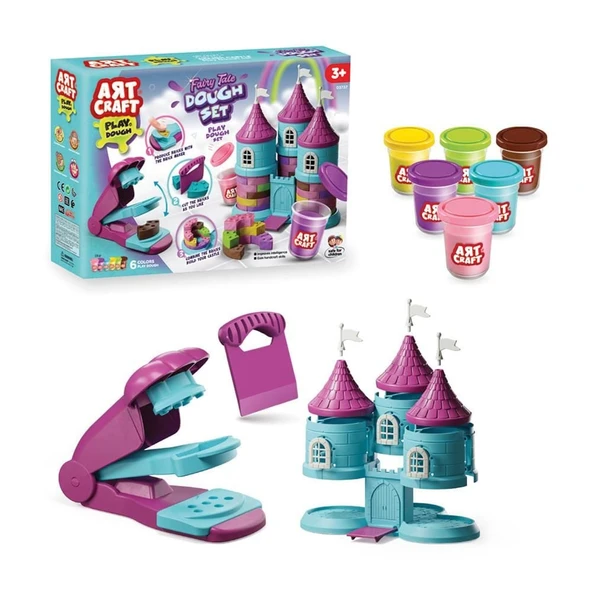 YUMURCAK TOYZ 03737 PERİ MASALI HAMUR SET 336GR -FEN Kız Erkek Çocuk Oyuncak Eğitici Oyuncaklar - 3