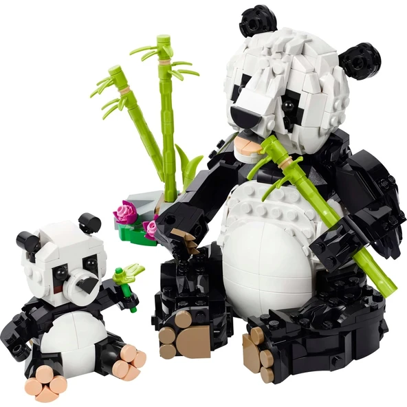 YUMURCAK TOYZ LEGO Creator 3'ü 1 Arada Vahşi Hayvanlar: Panda Ailesi Oyun Seti 31165 Kız Erkek Çocuk Oyuncak Eğiti ürün görseli
