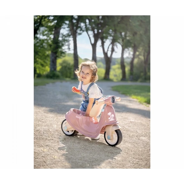 YUMURCAK TOYZ Smoby Pembe Scooter Kız Erkek Çocuk Oyuncak Eğitici Oyuncaklar - Resim 2